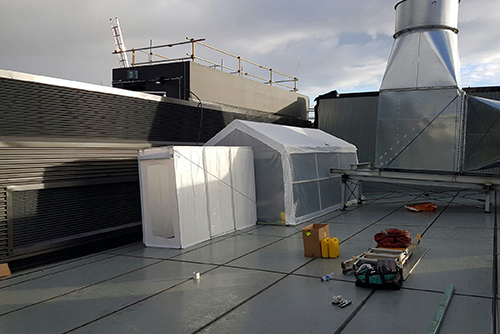 Asbestos rooftop